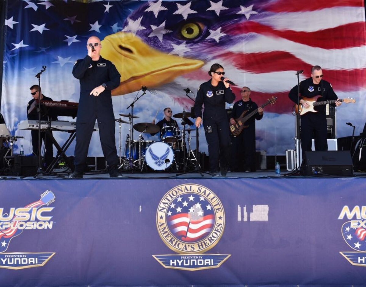 In conjunction with Air Force Recruiting, Max Impact will perform at three large air shows in the coming months.(Photo by CMSgt Robert Kamholz/released)