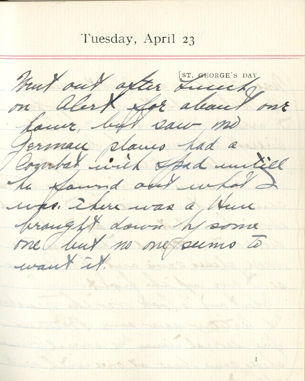 Eddie V Rickenbacker Wwi Diary National Museum Of The United
