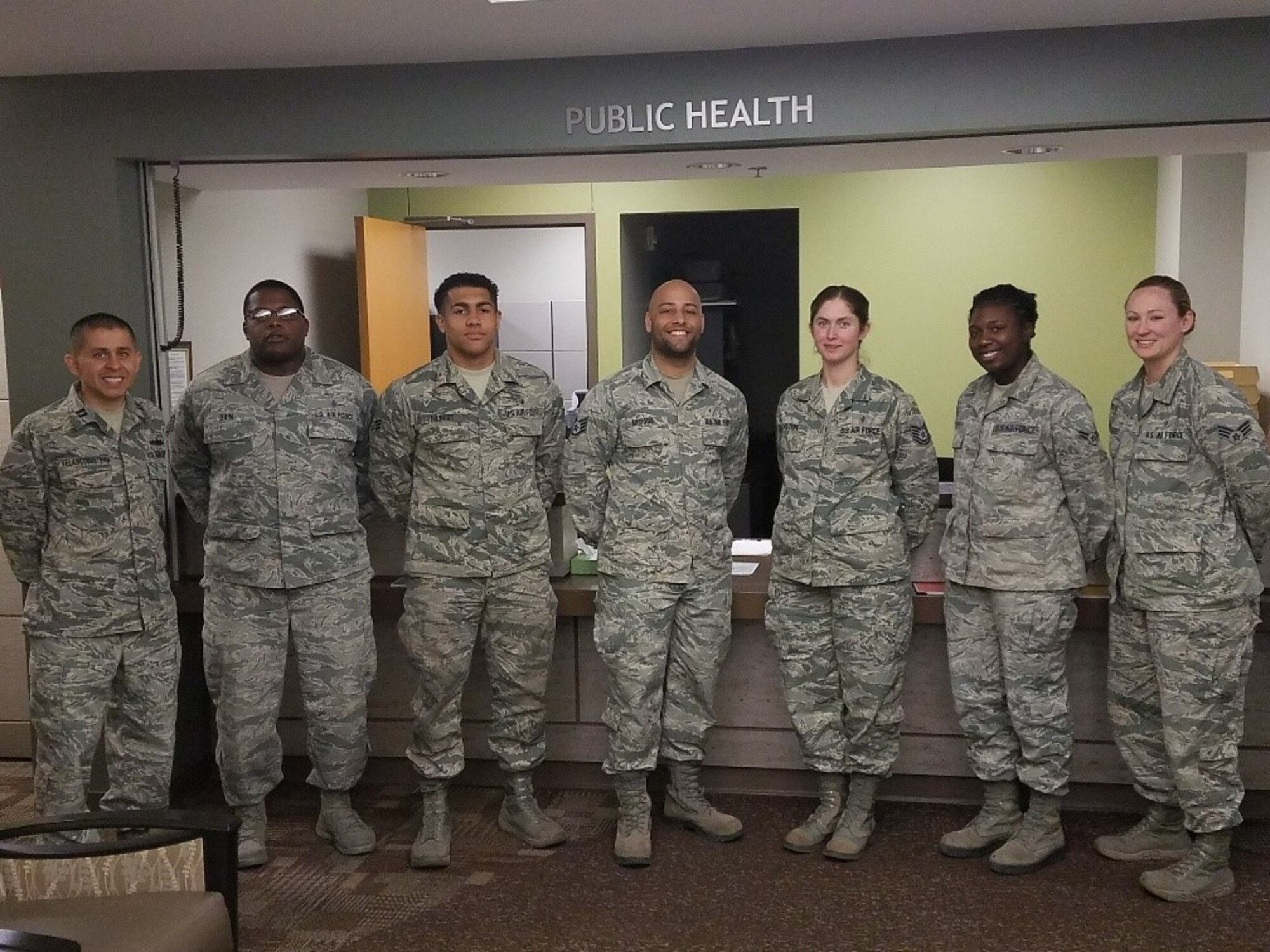 The public health team assigned to the 97th Medical Operations Squadron.