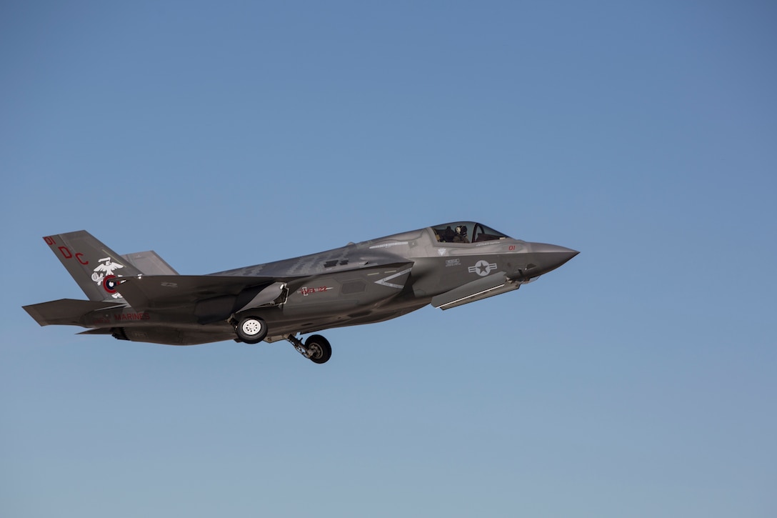 The Commanding Officer of Marine Fighter Attack Squadron 122 (VMFA-122), Lt. Col. John P. Price, conducts VMFA-122's first flight operations in an F-35B Lightning II on Marine Corps Air Station (MCAS) Yuma, Ariz., March 29, 2018. VMFA-122 is conducting the flight operations for the first time as an F-35 squadron.
