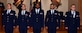 Newly promoted staff sergeants prepare to recite the NCO creed during a promotion ceremony at Tyndall Air Force Base, April 2, 2018. Promotion ceremonies are hosted at Tyndall every month to recognize Airmen on receiving new rank. (U.S. Air Force photo by Senior Airman Cody R. Miller/Released)