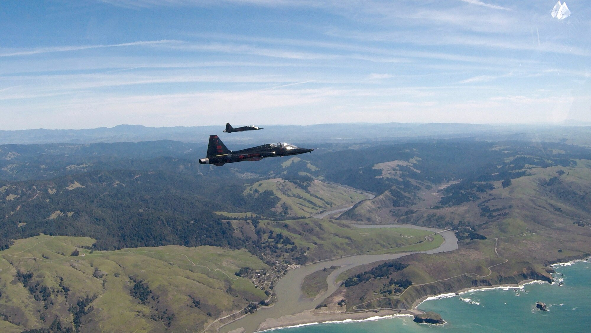T-38 formation flight over Northern California