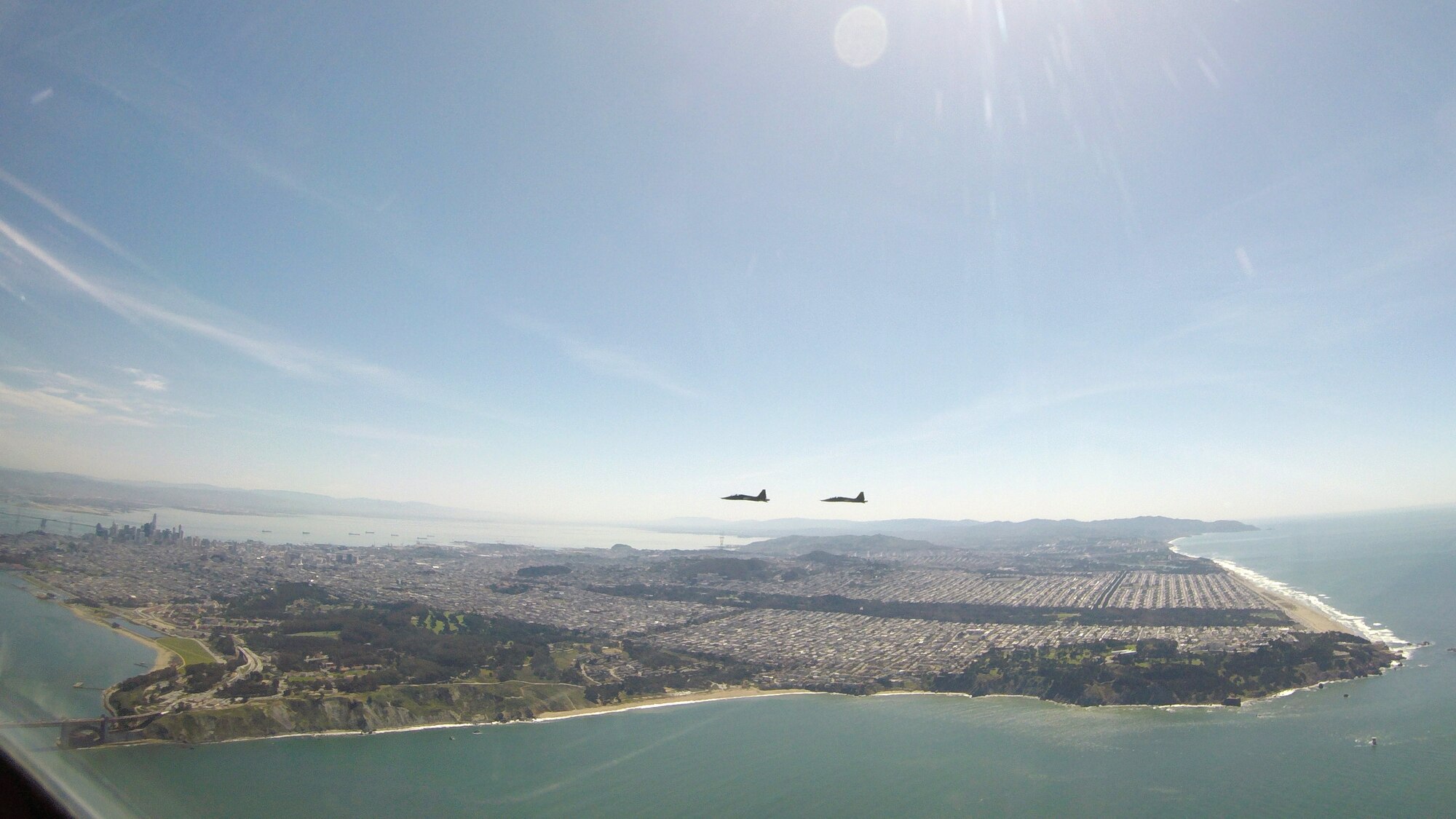 T-38 formation flight over Northern California