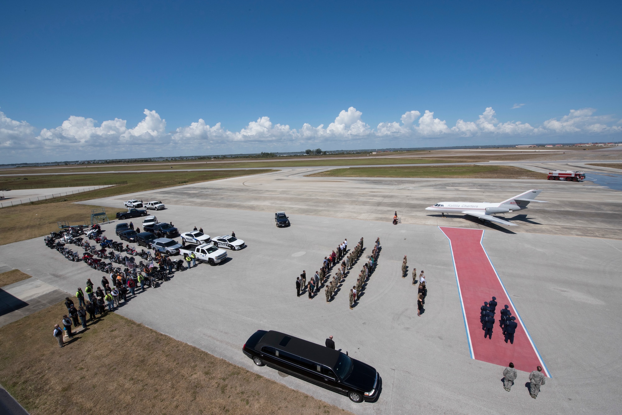 Master Sgt. William Posch arrived home to Patrick Air Force Base April 3, 2018 at noon after being killed in action in Iraq last month where he was met by his family and the community. Posch, an Indialantic, Florida, resident, had 18 years of service, the last ten of which were with the 920th Rescue Wing. Among his decorations were the Air Medal with silver oak leaf cluster; an Aerial Achievement Medal and the Air Force Commendation Medal with Valor. He was awarded the Air Force Commendation Medal with Combat device posthumously. (U.S. Air Force photo)