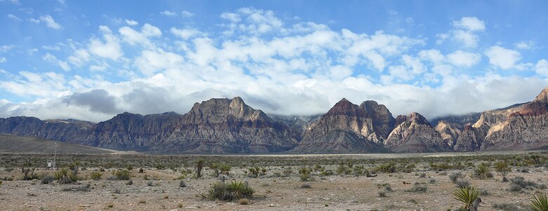 A picturesque view of Red Rock Canyon National Conservation Area can be seen March 15 from the Red Rock Canyon Visitor’s Center near Las Vegas. Millions of people visit the conservation area each year to view the canyon’s vivid colors, rock formations and unique features molded over more than 600 million years, as well as its archeological features, like pictographs and petroglyphs, left on the canyon walls from cultures long ago.