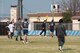 A team cheers after scoring a point during a game of ultimate frisbee, March 28, 2018, Yokota Air Base, Japan.