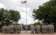 Airmen stand in formation during a retreat ceremony March 30, 2018, at Joint Base Charleston, S.C.