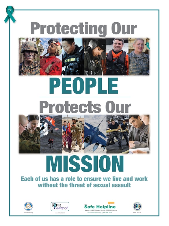 This year’s theme for Sexual Assault Awareness and Prevention Month, “Protecting our People Protects the Mission,” focuses on the role every service member plays in preventing sexual assault and other inappropriate behavior.