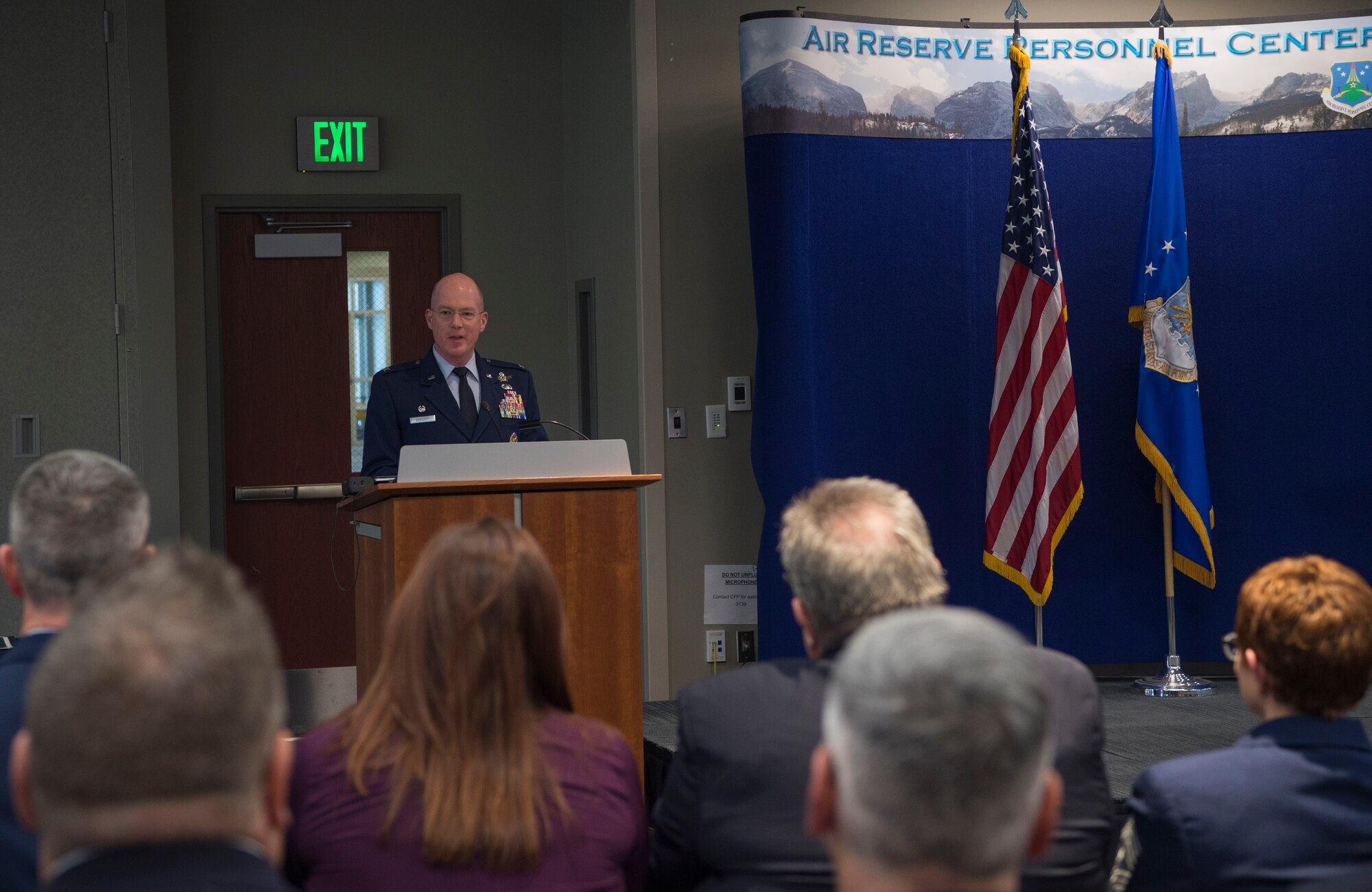 The Buckley AFB Honorary Commander Program’s purpose is to identify common interests between civilian and military life, and aims to support community efforts and to work together to solve mutual problems. (U.S. Air Force photo by Airman 1st Class Holden S. Faul)