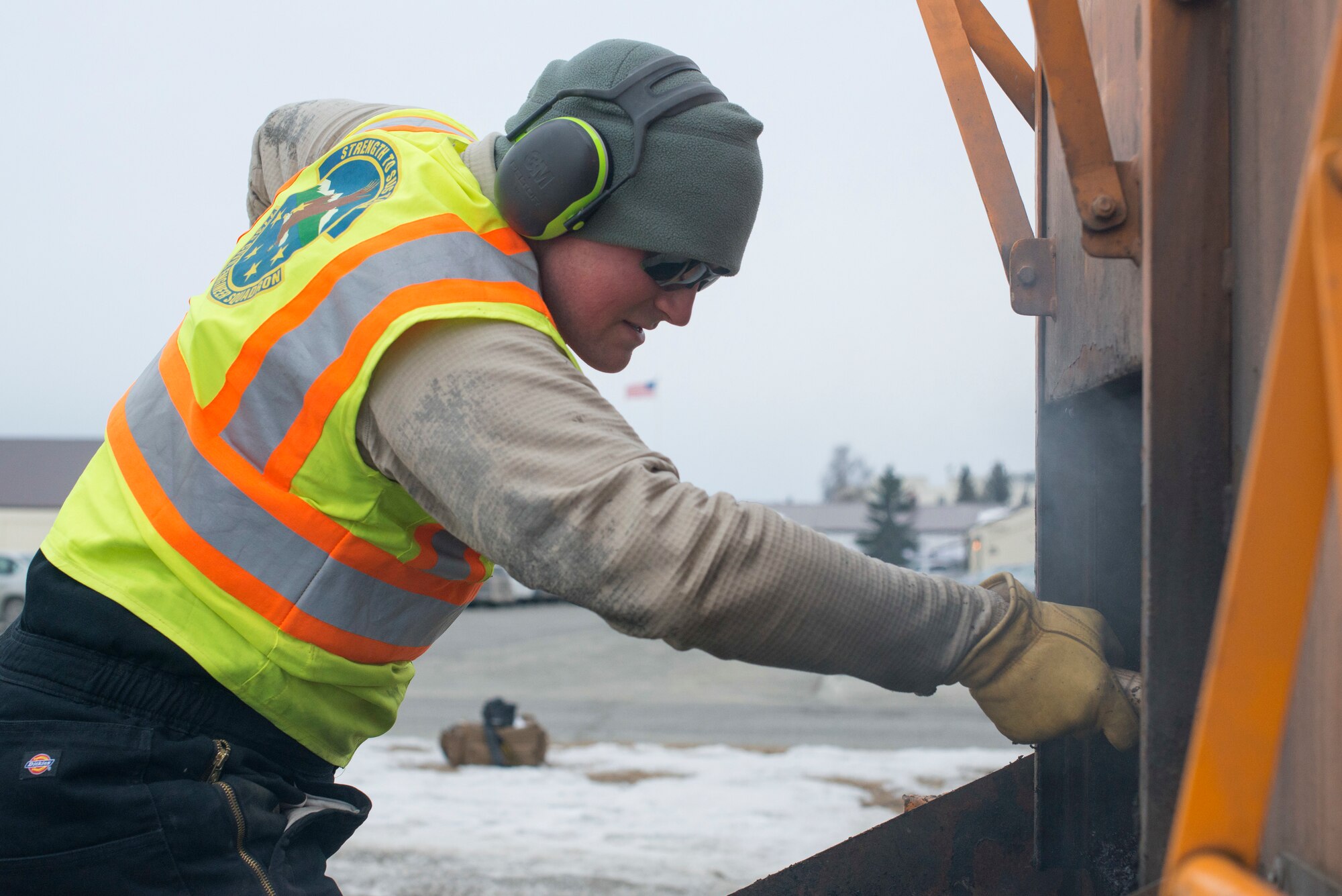 773rd Civil Engineer Squadron repairs potholes at JBER
