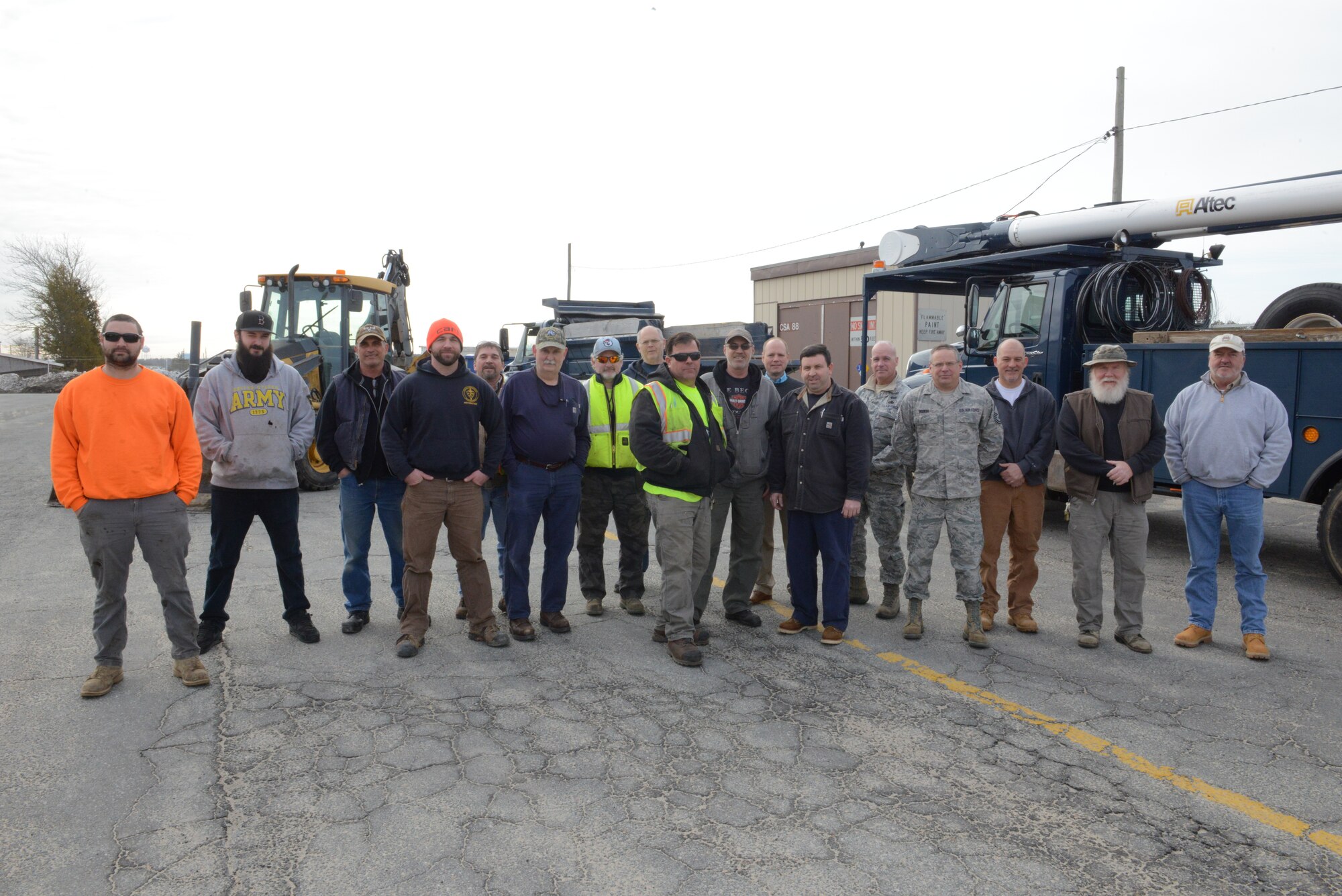 The 102nd Civil Engineers after the winter storms of March 2018 at Otis Air National Guard Base, Mass.
