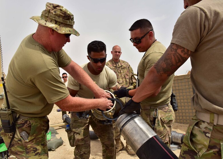 The 386th Expeditionary Logistics Readiness Squadron’s fuels management flight is responsible for supplying approximately 150,000 gallons of fuel a day supporting Operation Inherent Resolve. The POL team works tirelessly to improve fuel efficiency, saving the Defense Logistics Agency and U.S. Air Force time and money. Maintenance upgrades to the fuel distribution structure is currently underway with a plan to redesign the system for effective expeditionary results.