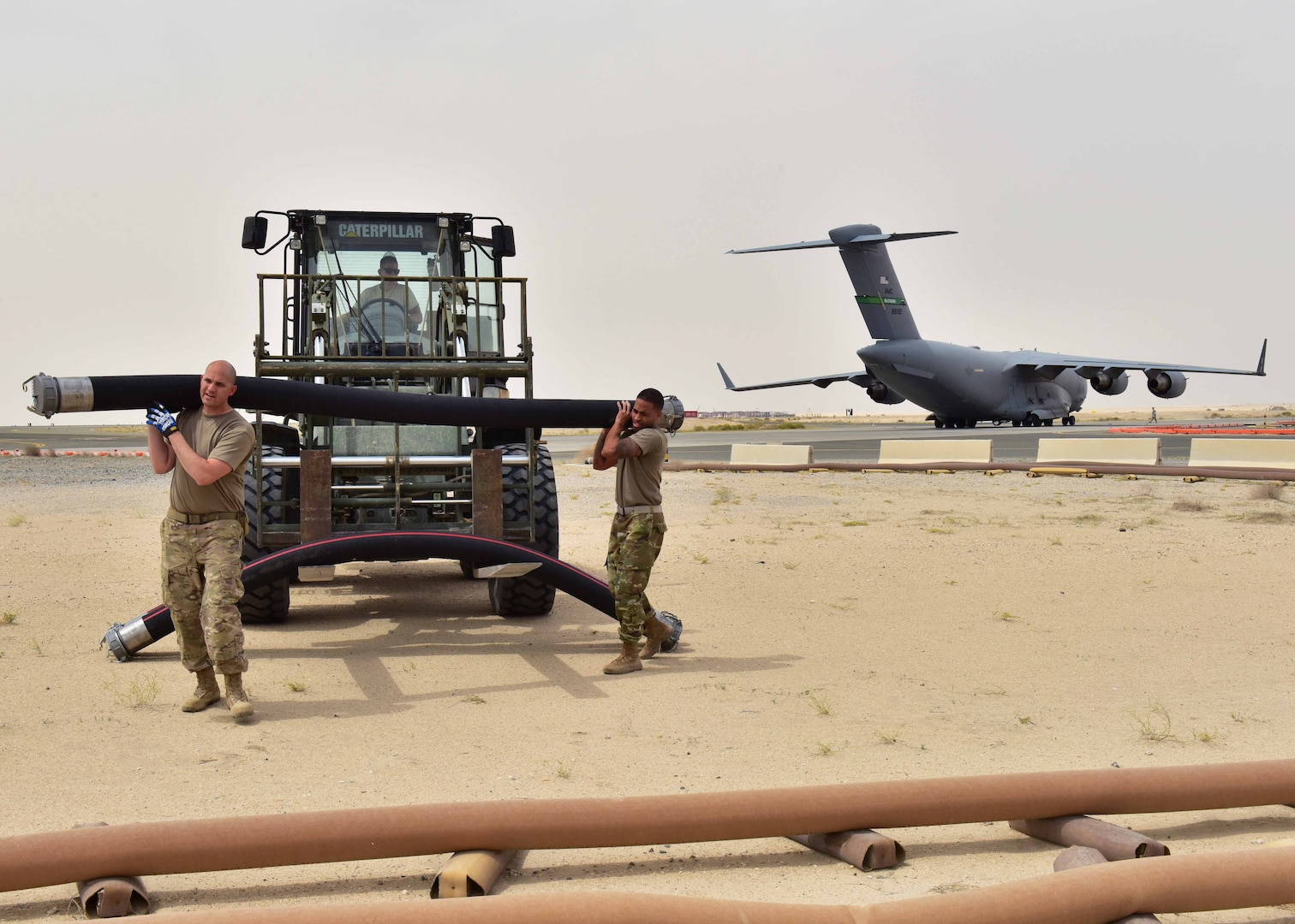 The 386th Expeditionary Logistics Readiness Squadron’s fuels management flight is responsible for supplying approximately 150,000 gallons of fuel a day supporting Operation Inherent Resolve. The POL team works tirelessly to improve fuel efficiency, saving the Defense Logistics Agency and U.S. Air Force time and money. Maintenance upgrades to the fuel distribution structure is currently underway with a plan to redesign the system for effective expeditionary results.