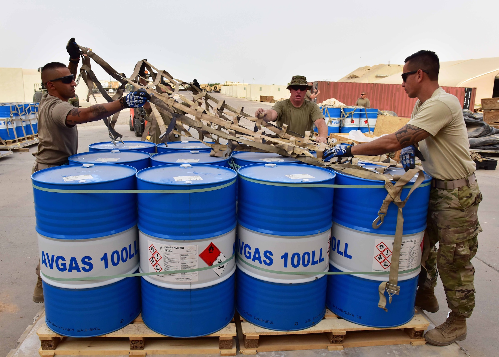 The 386th Expeditionary Logistics Readiness Squadron’s fuels management flight is responsible for supplying approximately 150,000 gallons of fuel a day supporting Operation Inherent Resolve. The POL team works tirelessly to improve fuel efficiency, saving the Defense Logistics Agency and U.S. Air Force time and money. Maintenance upgrades to the fuel distribution structure is currently underway with a plan to redesign the system for effective expeditionary results.