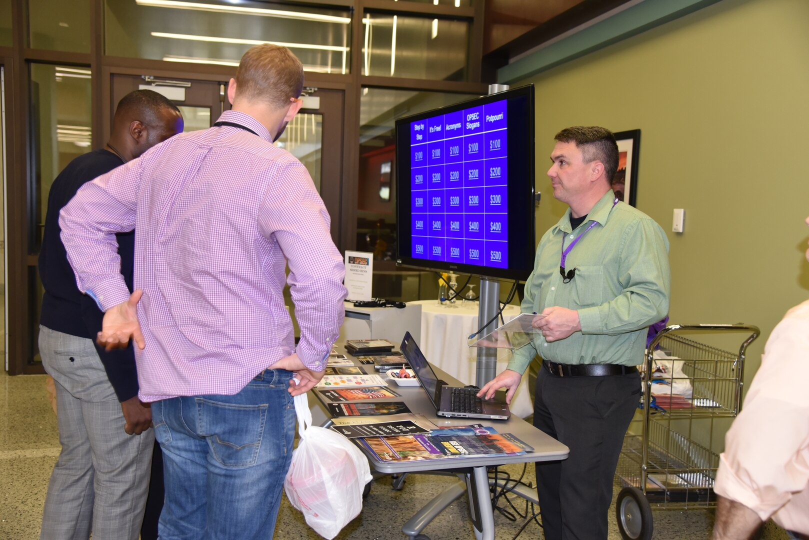 Distribution Headquarters employees participate in OPSEC Jeopardy