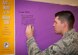 ‘Purple Up’ wall