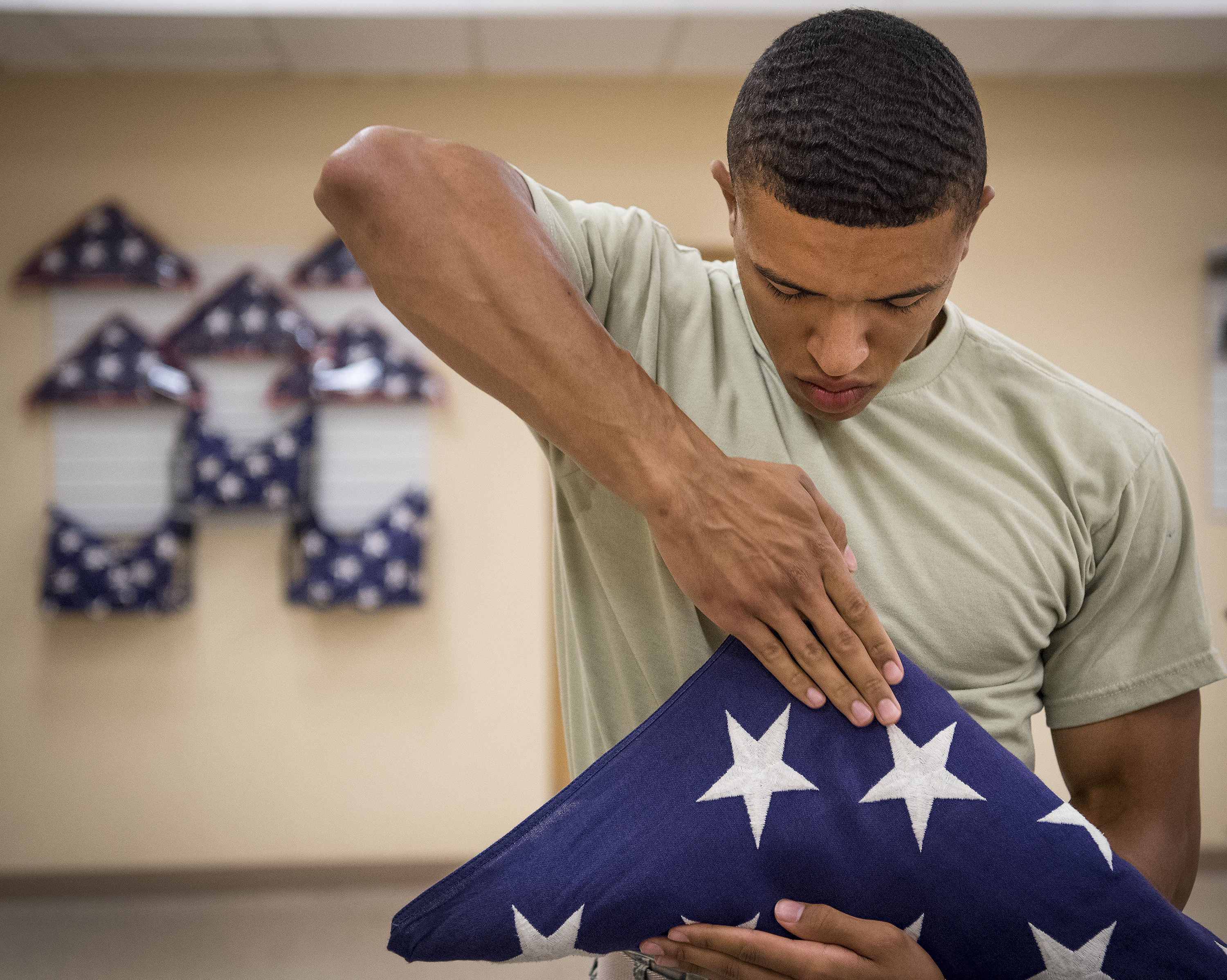 flag folding procedure