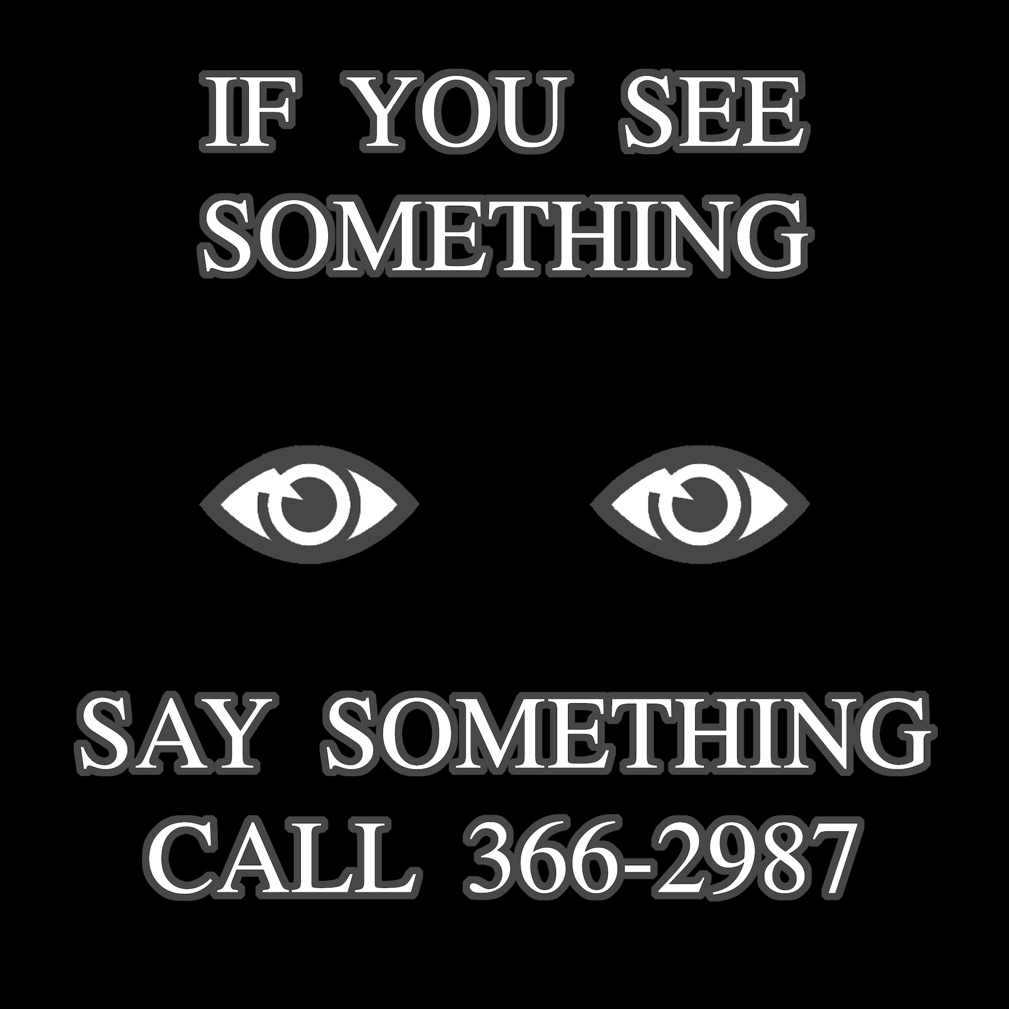 The Air Force has long had a program called Eagle Eyes which enlists the eyes and ears of Air Force members and citizens in the war on terror. Eagle eyes teaches people typical activities terrorists engage in in to plan their attacks. Armed with this information, anyone can recognize elements of potential terror planning when they see it. (U.S. AIR FORCE GRAPHIC BY AIRMAN 1ST CLASS CHRISTOPHER QUAIL)