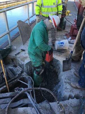 Divers from the U.S. Army Corps of Engineers (USACE) Huntington (W.V.) District recently completed inspections of Locks and Dams 1, 2 and 3 on the Cape Fear River.