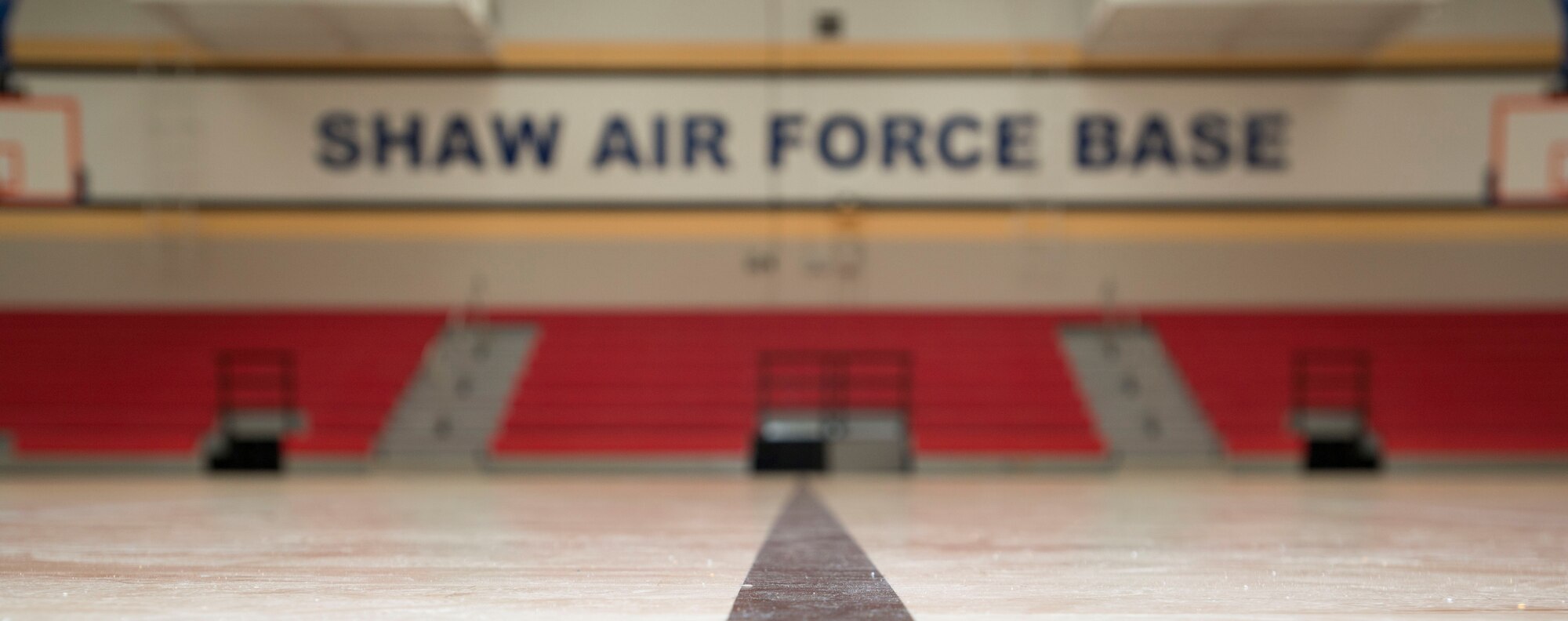 The 20th Force Support Squadron main fitness center new multi-room addition at Shaw Air Force Base, S.C., has a basketball court for groups and individuals interested in playing.