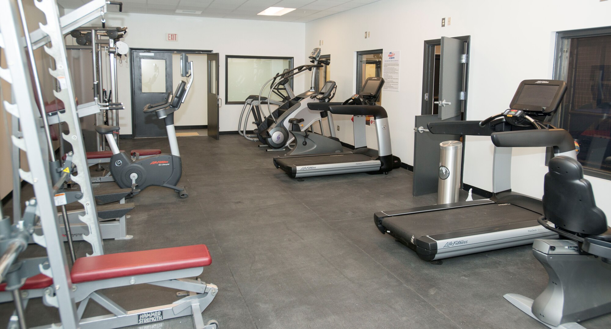 The 20th Force Support Squadron main fitness center new multi-room addition at Shaw Air Force Base, S.C., has an area for children to play while their parents are working out.