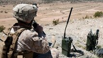 The Target Handoff System Version 2, or THS V.2, is a portable system designed for use by dismounted Marines to locate targets, pinpoint global positioning coordinates and call for close air, artillery and naval fire support using secure digital communications. Marine Corps Systems Command will feature the THS V.2 along with other equipment at the Sea Air Space Exposition April 9-11. (U.S. Air Force Photo by Staff Sgt. Joe Laws)