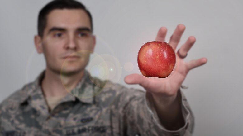 A simple message to keep in mind when it comes to nutrition is to choose foods that are in their least-processed form, such as vegetables, nuts, fruits and seeds. These types of foods are considered to be key for the foundation of a healthy lifestyle. (U.S. Air Force photo illustration/Senior Airman Nick J. Daniello)