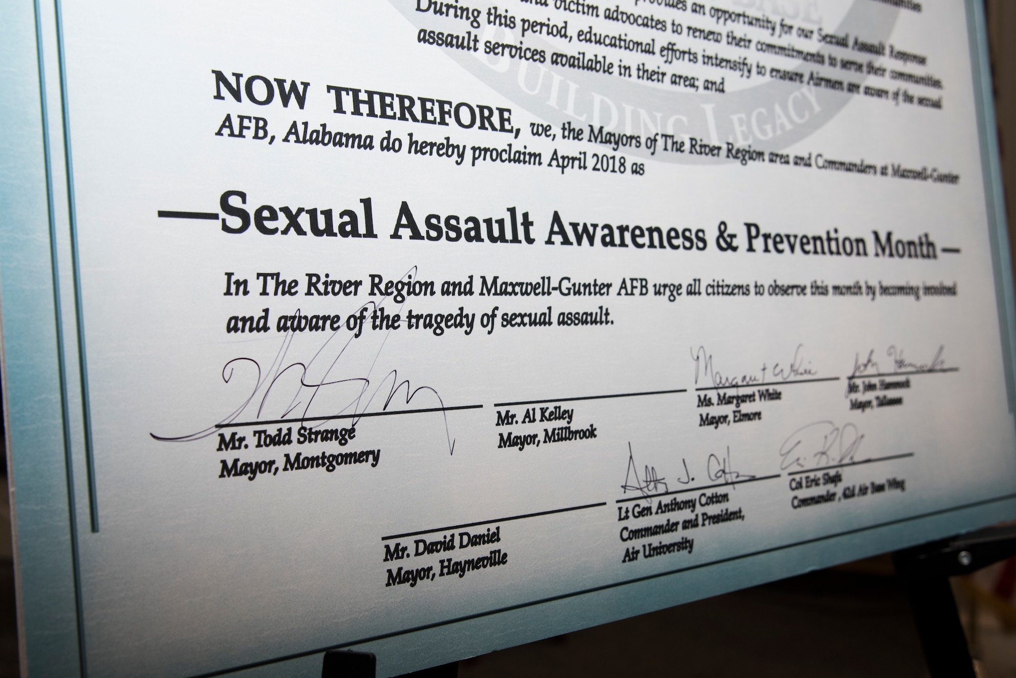 Maxwell kicks-off Sexual Assault Awareness, Prevention Month