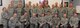 NCOs from the 157th Air Refueling Wing and the 64th Air Refueling Squadron pose for a group photo on April 6, 2018, at Pease Air National Guard Base, N.H. The enlisted leaders had just completed the additional duty first sergeant course. (N.H. Air National Guard photo by Staff Sgt. Kayla White)