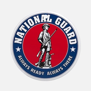 National Guard emblem.