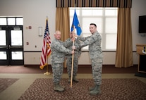 Maj. Joshua Bender assumes command of the 914th Communications Squadron
