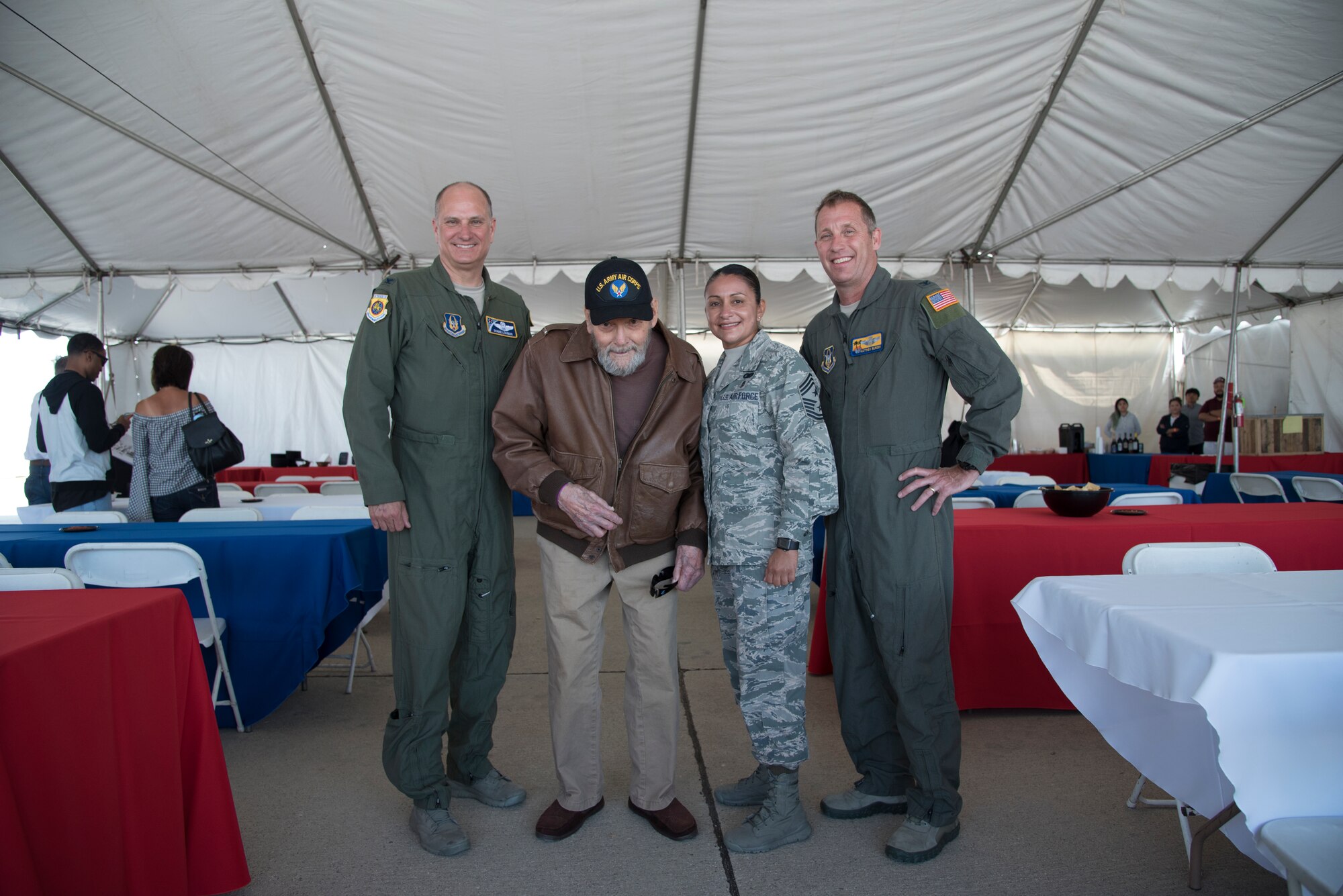 WWII Vet visits March Air & Space Expo