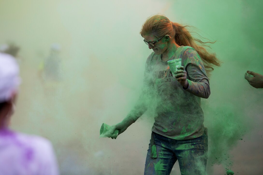 Color Run aboard Camp Foster, Okinawa, Japan