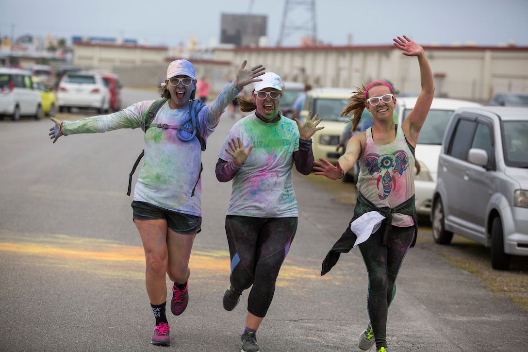 Color Run aboard Camp Foster, Okinawa, Japan