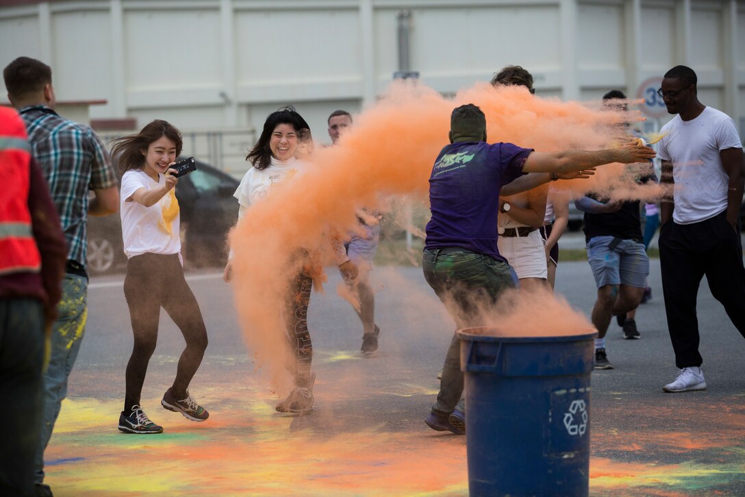 Color Run aboard Camp Foster, Okinawa, Japan