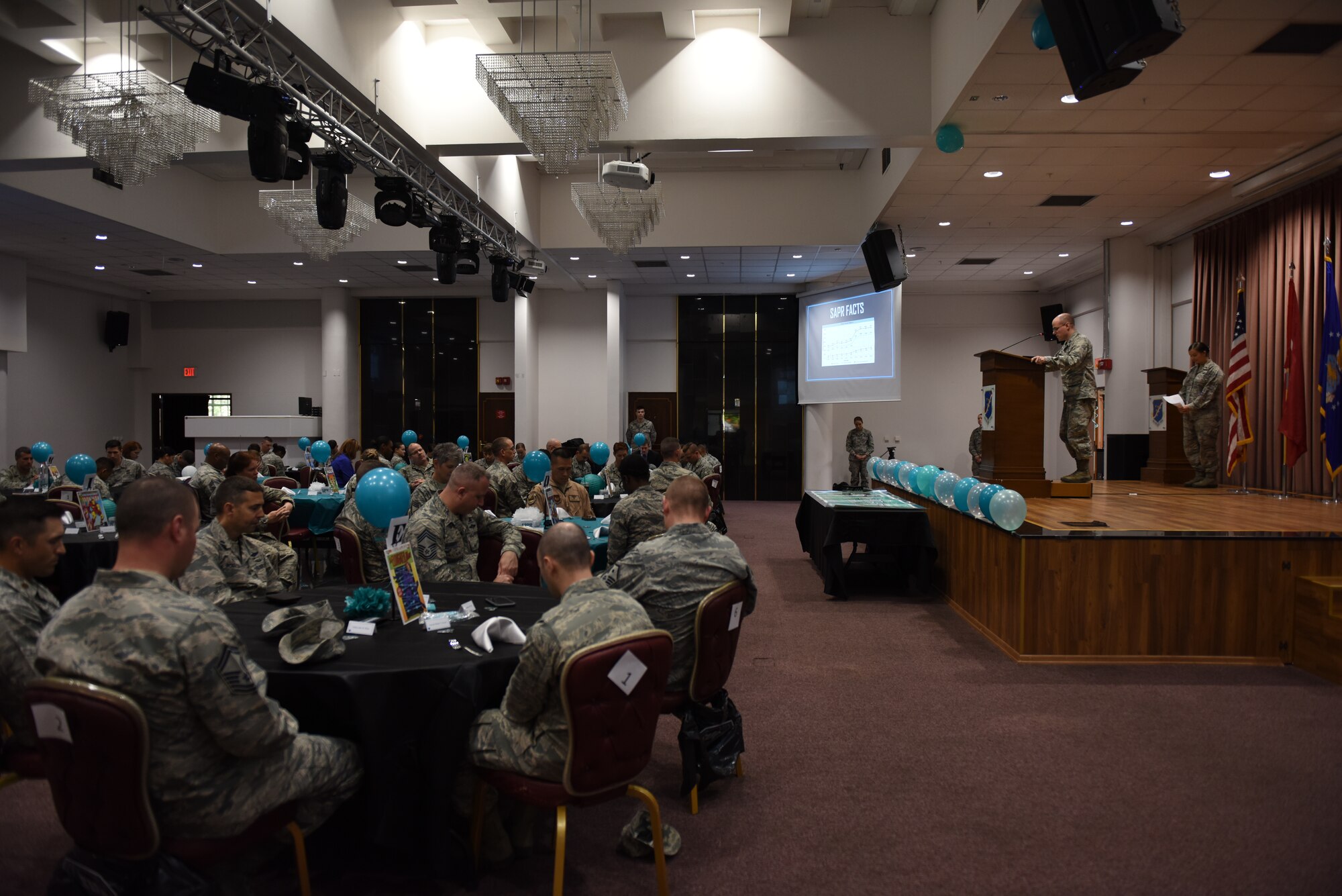U.S. Air Force Airmen signed a pledge to “never leave a wingman behind” in honor of Sexual Assault Awareness and Prevention Month at Incirlik Air Base, Turkey, April 5, 2018.  The pledge reminded service members to be vigilant, not only during SAAPM month, but year-round. (U.S. Air Force photo by Senior Airman Kristan Campbell)