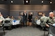 Congressman Steve Womack (left) and Secretary of the Air Force Heather Wilson speak to airmen of the 188th Wing during a luncheon at Ebbing Air National Guard Base, Fort Smith, Ark., Mar. 26 , 2018.  Wilson’s visit to the 188th Wing marks her first tour of the wing's missions since becoming the SECAF. (U.S. Air National Guard photo by Senior Airman Matthew Matlock)