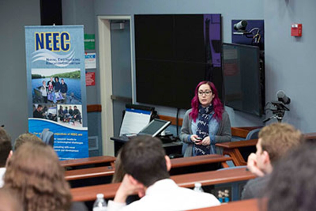 University students visit NUWC Division Newport for  Naval Engineering Education Consortium Day