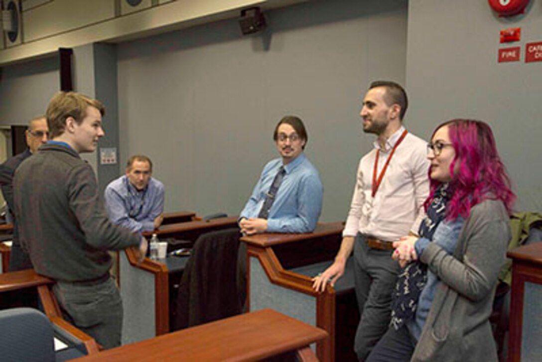 University students visit NUWC Division Newport for  Naval Engineering Education Consortium Day