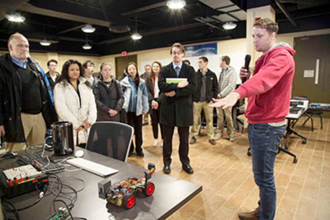 University students visit NUWC Division Newport for  Naval Engineering Education Consortium Day