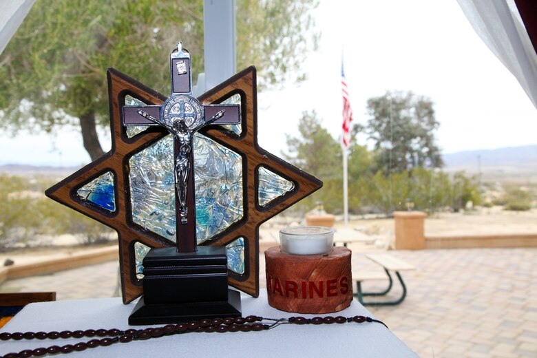 The Desert Refuge for Peace Officers and Military Personnel in Joshua Tree, Calif., includes a small chapel and meditation room. The refuge was founded by Father Michael McCullough, a Catholic priest and Los Angeles Police Department chaplain. (U.S. Marine Corps photo by Kelly O'Sullivan)