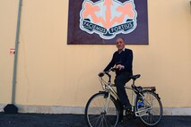 man on bicycle