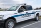 Senior Airman Austin Cupp, 167th Security Forces Squadron, parks one of two new trucks the squadron recently received from the National Guard Bureau. The trucks, customized for SFS duties, replaced two of their aging vehicles.