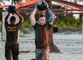 U.S. Army Staff Sgt. Christopher Ziolkowski hoists a weighted ball during a physical fitness event that was part of U.S. Central Command’s Service Member of the Year (SMOY) competition. The competition tested the physical fitness, service knowledge, professional knowledge, military bearing, and character of the competing service members. (Photo by Tom Gagnier)