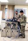 Soldiers at computers