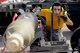 Staff Sgt. Luis Santiago, 61st Aircraft Maintenance Unit weapons load crew lead, prepares an inert bomb for loading during the 2018 1st Quarter Load Crew Competition at Luke Air Force Base, Ariz., April 6. The competition saw load crew teams from the 61st, 62nd, 63rd, 309th, 310th, and 425th AMUs compete to load a mock mission set of ordnance onto F-35 Lightning IIs and F-16 Fighting Falcons in the fastest time. (U.S. Air Force photo by Senior Airman Ridge Shan)