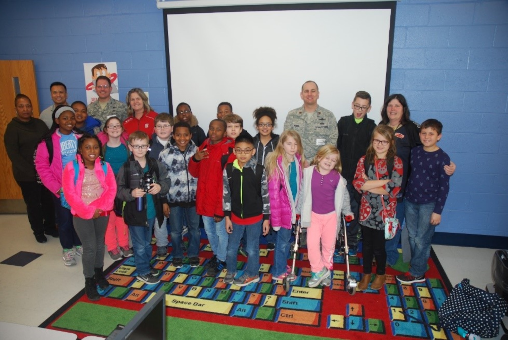Photo of Bethel Manor Elementary students during a science, technology, engineering and math event