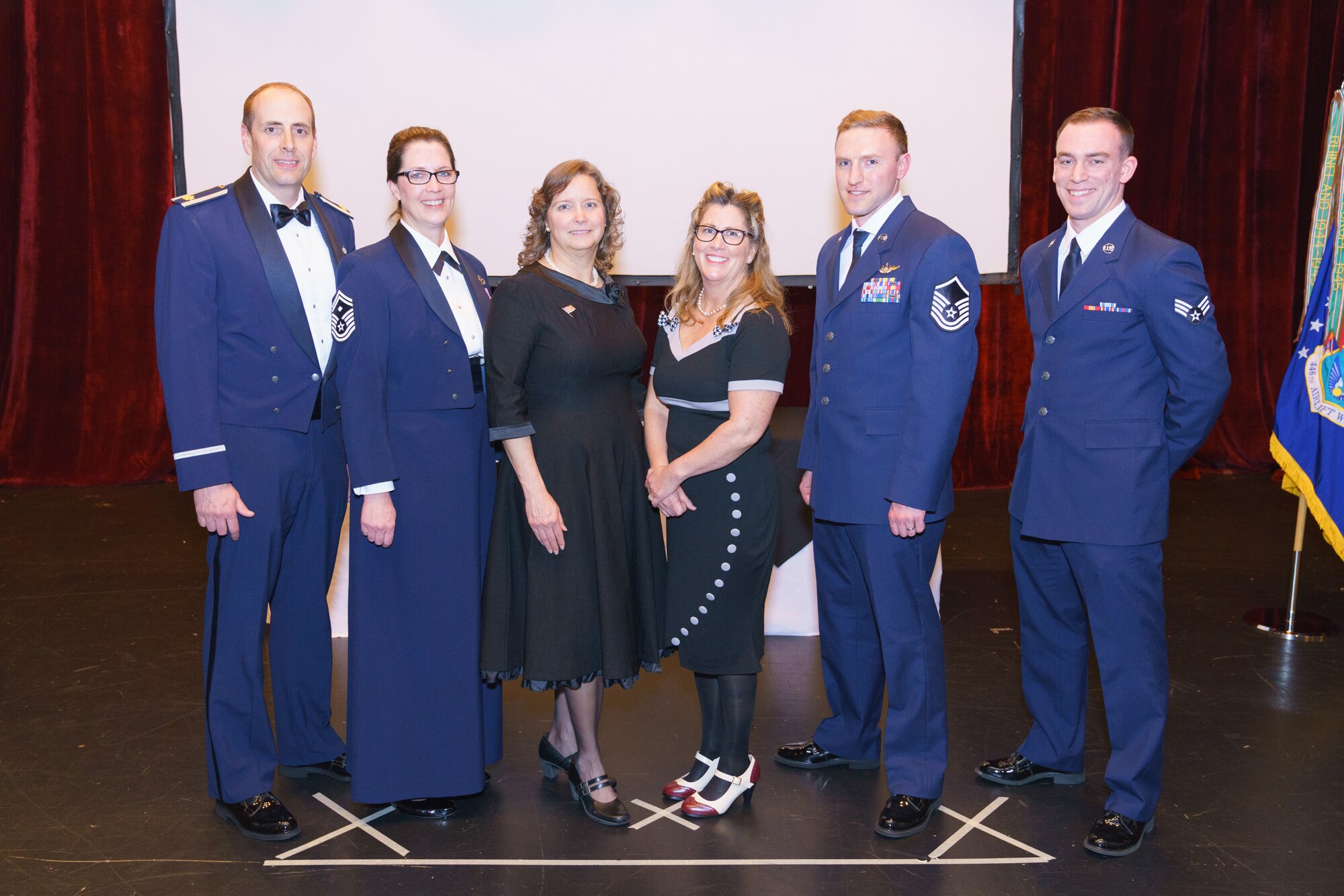 Winners from the 446th Airlift Wing annual awards banquet.