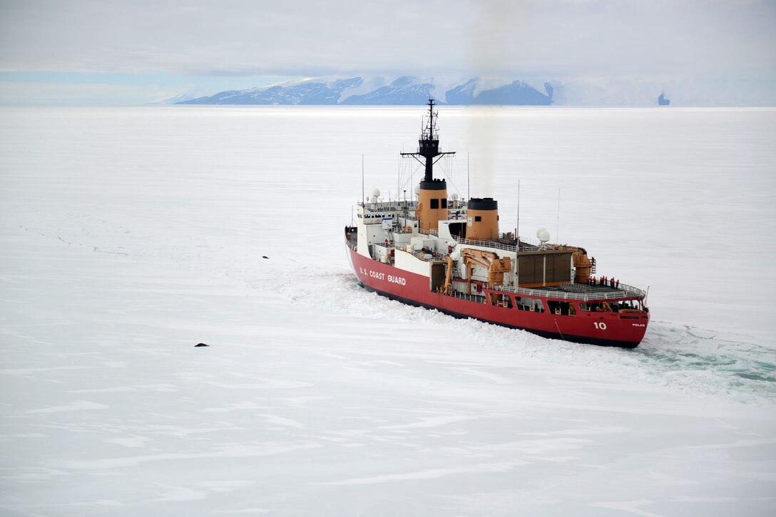 Coast Guard Commandant Adm. Paul F. Zukunft highlighted the important role of icebreakers to maintain defense readiness in the Arctic and Antarctic regions.