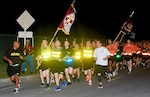 Rey Feo LXX Ken Flores, along with other members of Fiesta San Antonio, joined Soldiers for the 32nd Medical Brigade Enlisted Run at Joint Base San Antonio-Fort Sam Houston in the early morning hours April 13. Covering three miles, the dignitaries had the opportunity to run with Soldiers from the 232nd Medical Battalion and 264th Medical Battalion during their morning physical training session.